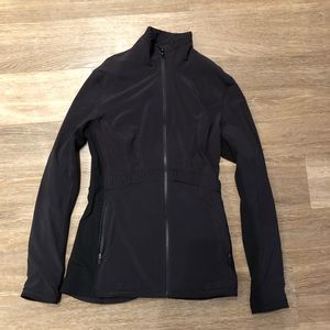 Lululemon lightweight black running jacket. Size 8